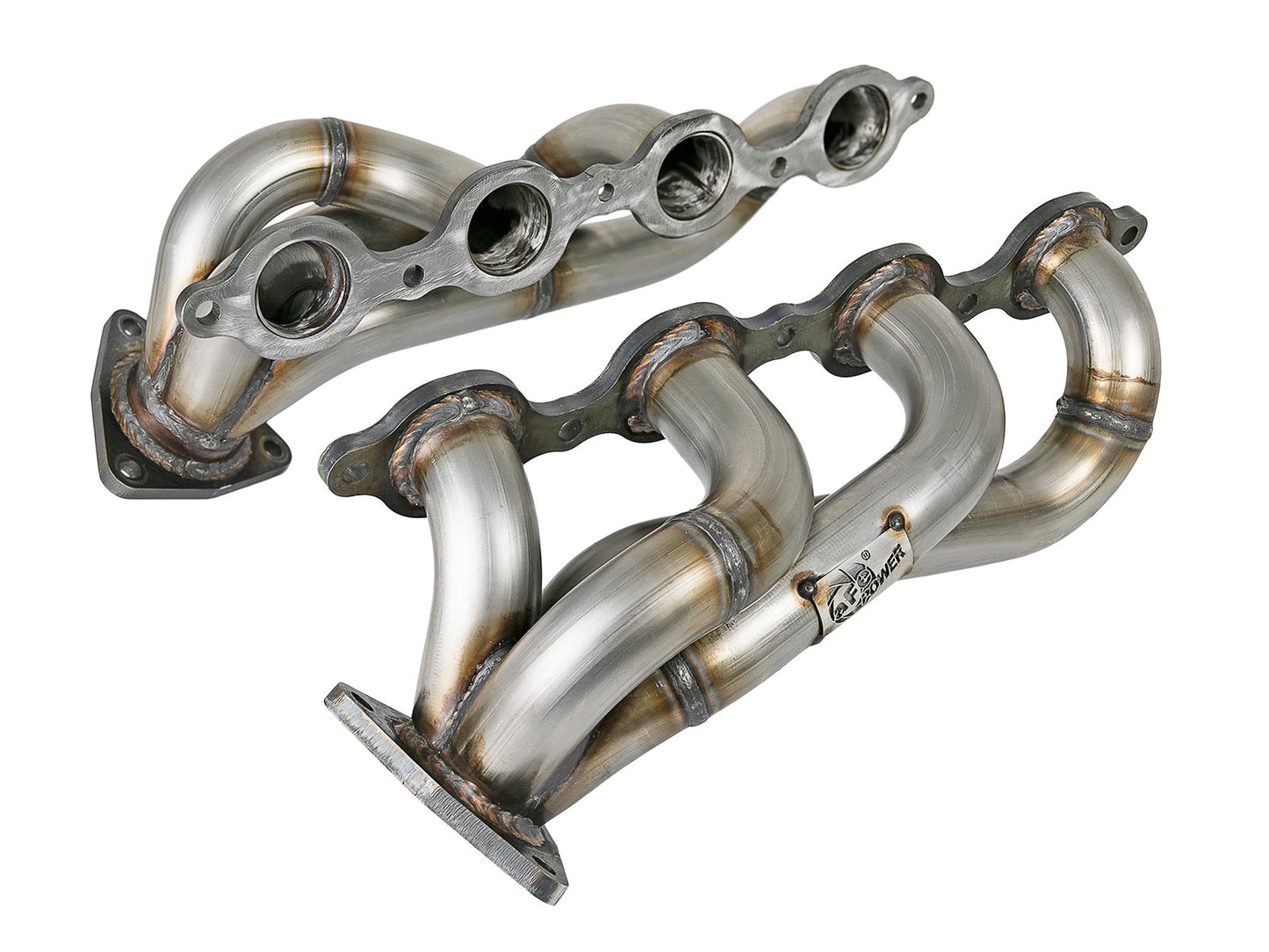 aFe 48-34134 aFe Twisted Steel 1-3/4in 304SS Shorty Headers 2019 GM Silverado / Sierra 1500 V8-5.3L/6.2L
