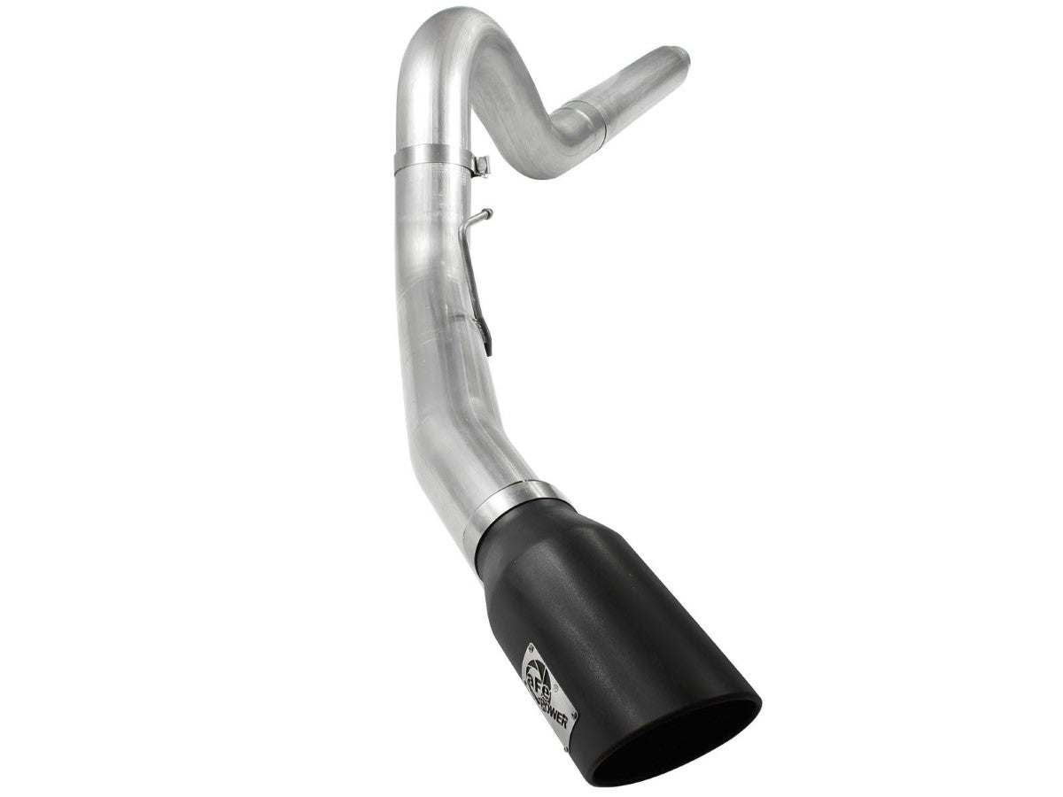 aFe 49-03054-B ATLAS 5 IN Aluminized Steel DPF-Back Exhaust System w/Black Tip -OVERSTOCK