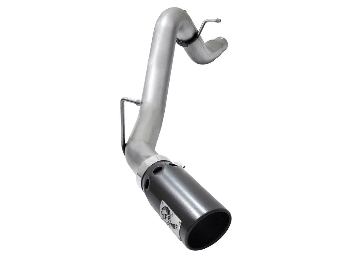 aFe 49-04064-B ATLAS 3-1/2 IN Aluminized Steel DPF-Back Exhaust System w/ Black Tip