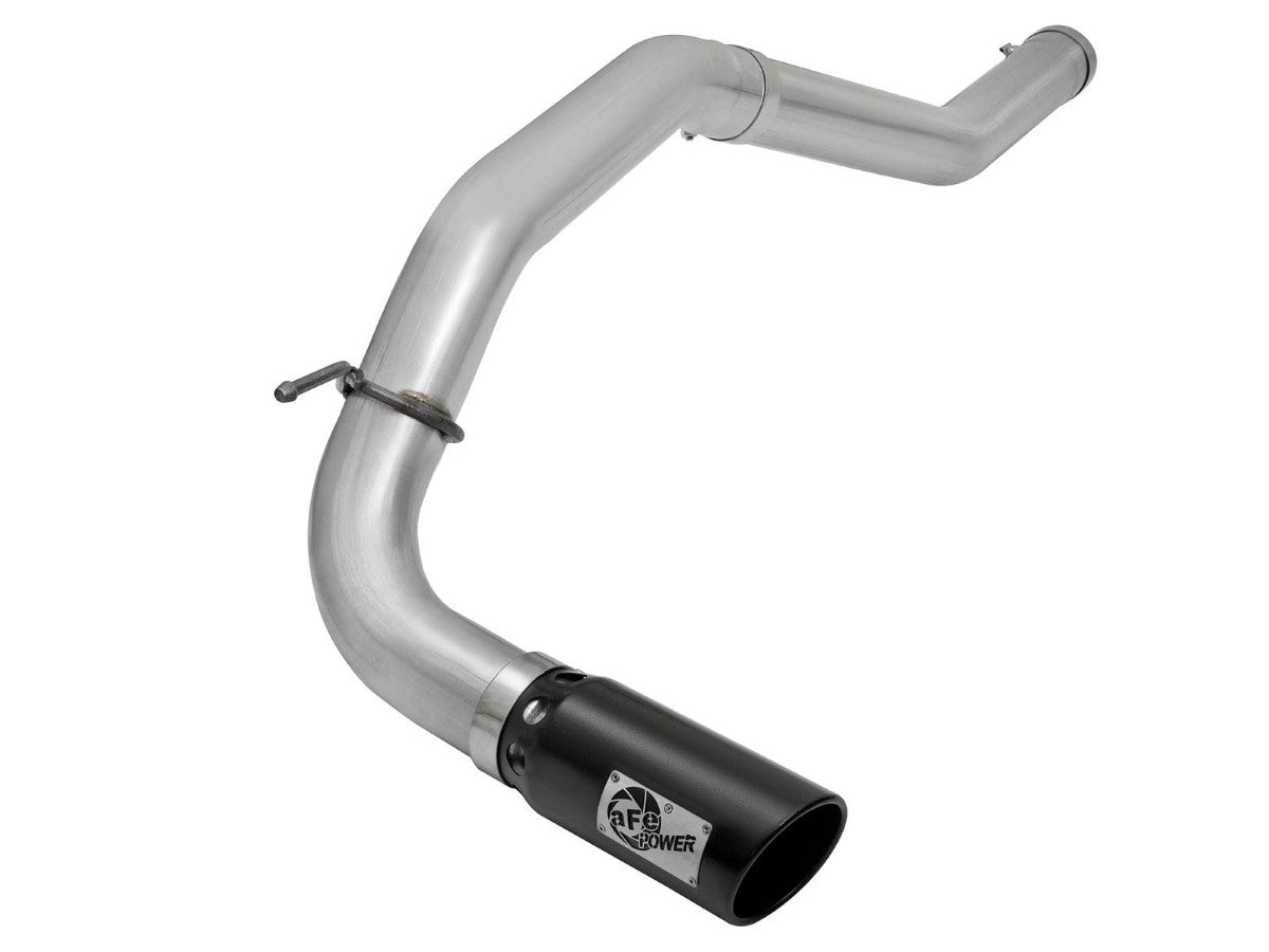 aFe 49-06113-B ATLAS 4 IN Aluminized Steel DPF-Back Exhaust System w/ Black Tip