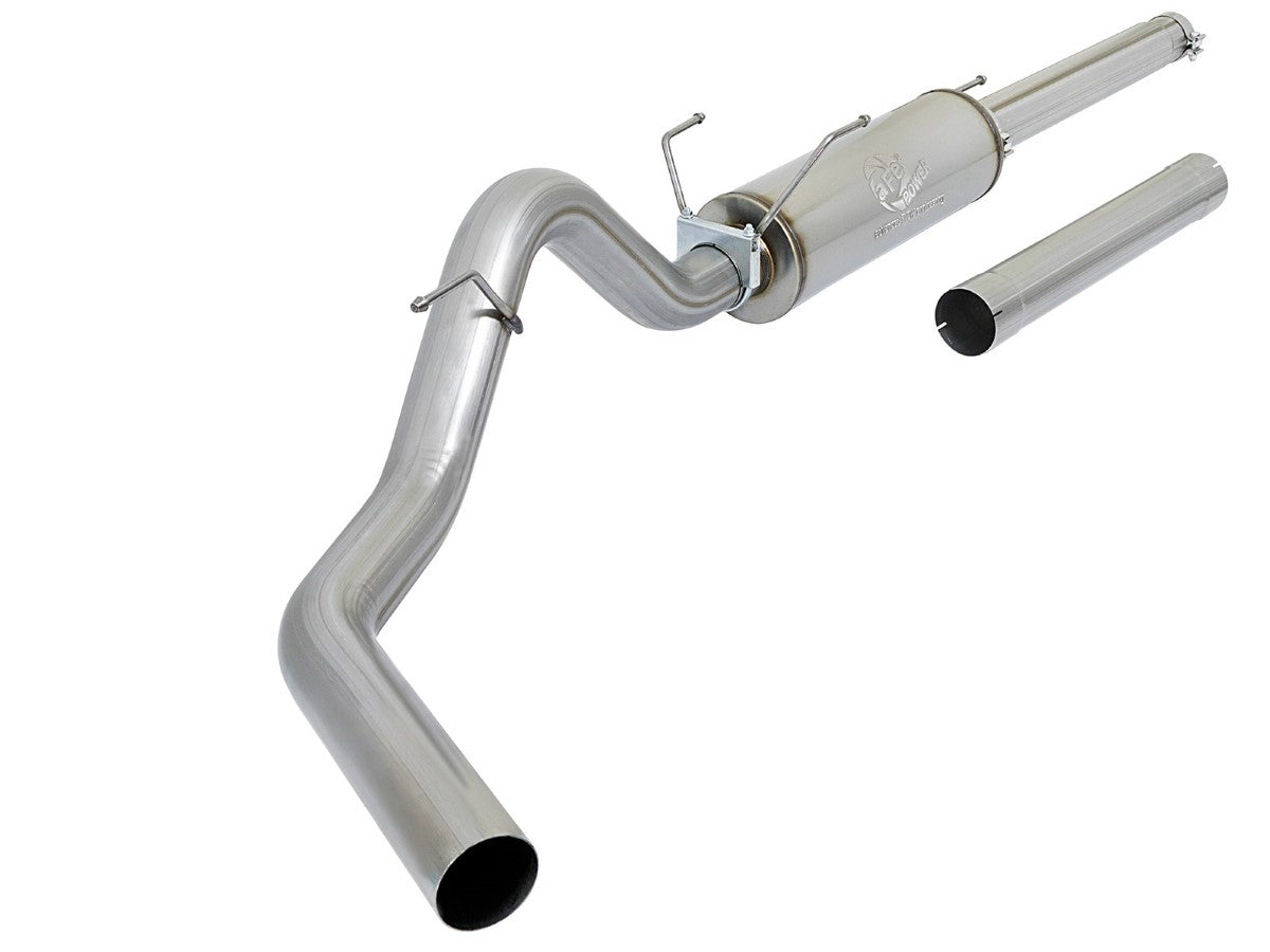 aFe 49-12005 Large Bore-HD 4 IN 409 Stainless Steel Cat-Back Exhaust System