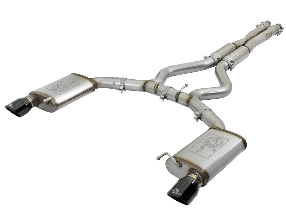 aFe 49-33087-B MACH Force-Xp 304 Stainless Steel 3 IN Cat-Back Exhaust System Black