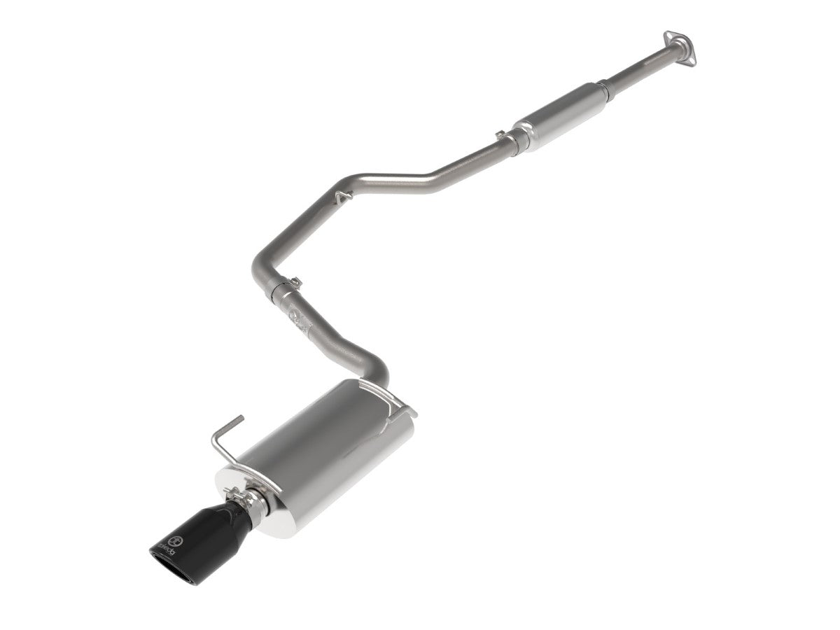 aFe 49-36052-B Takeda 2-1/4 IN 304 Stainless Steel Cat-Back Exhaust System w/ Black Tip