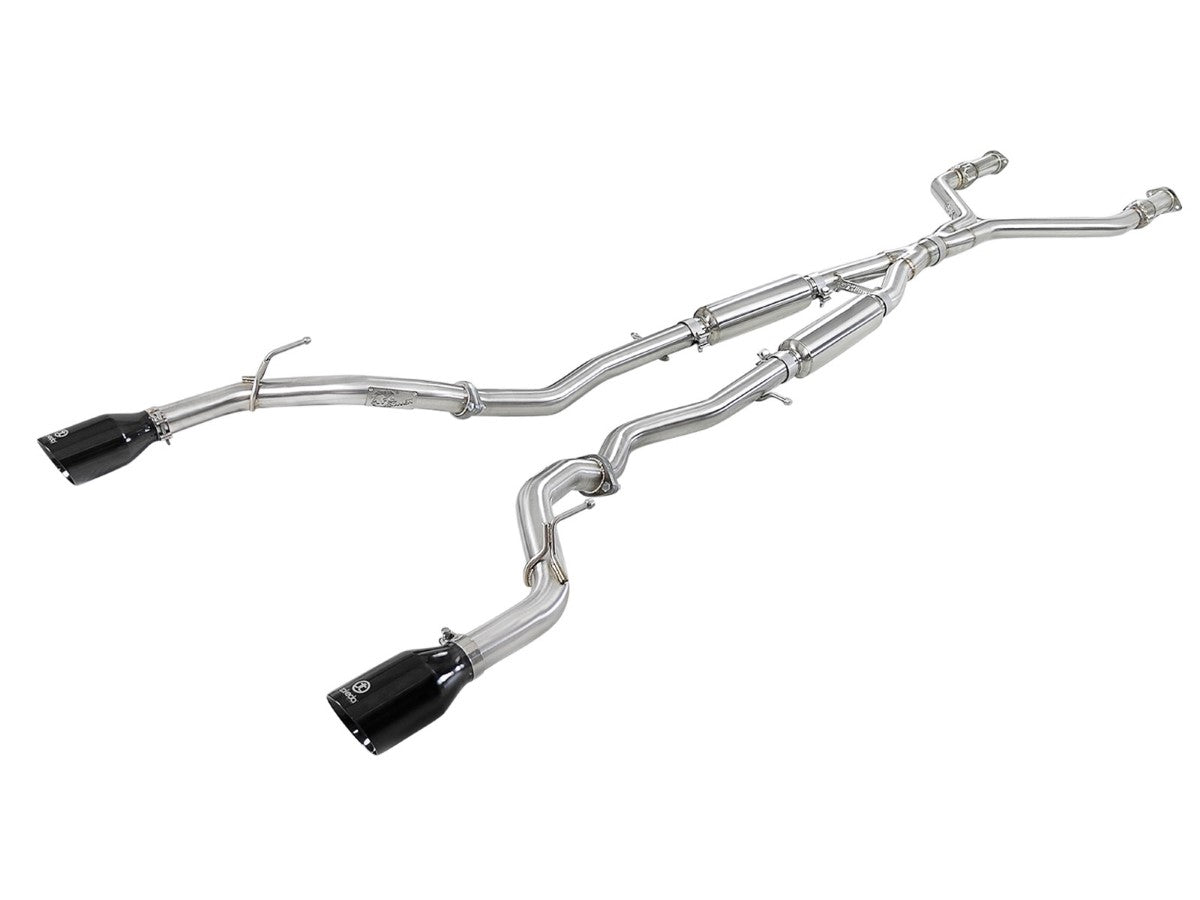 aFe 49-36134NM-B Takeda 2-1/2 IN 304 Stainless Steel Cat-Back Exhaust System