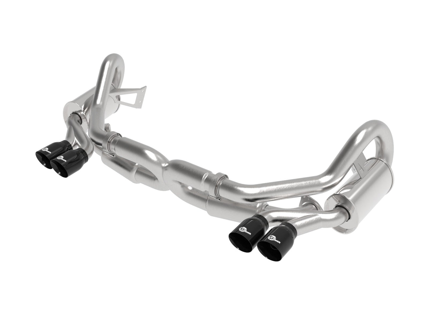 aFe 49-36406-1P aFe MACHForce XP 12-16 Porsche 911 Carrera H6-3.8L SS-304 Cat-Back Exhaust w/ Polished Quad Tips