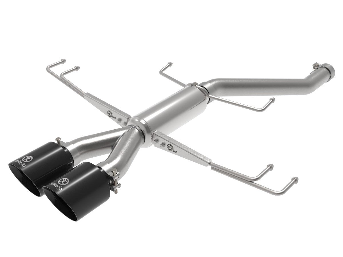 aFe 49-36626-B Takeda 2-1/2 IN 304 Stainless Steel Axle-Back Exhaust System