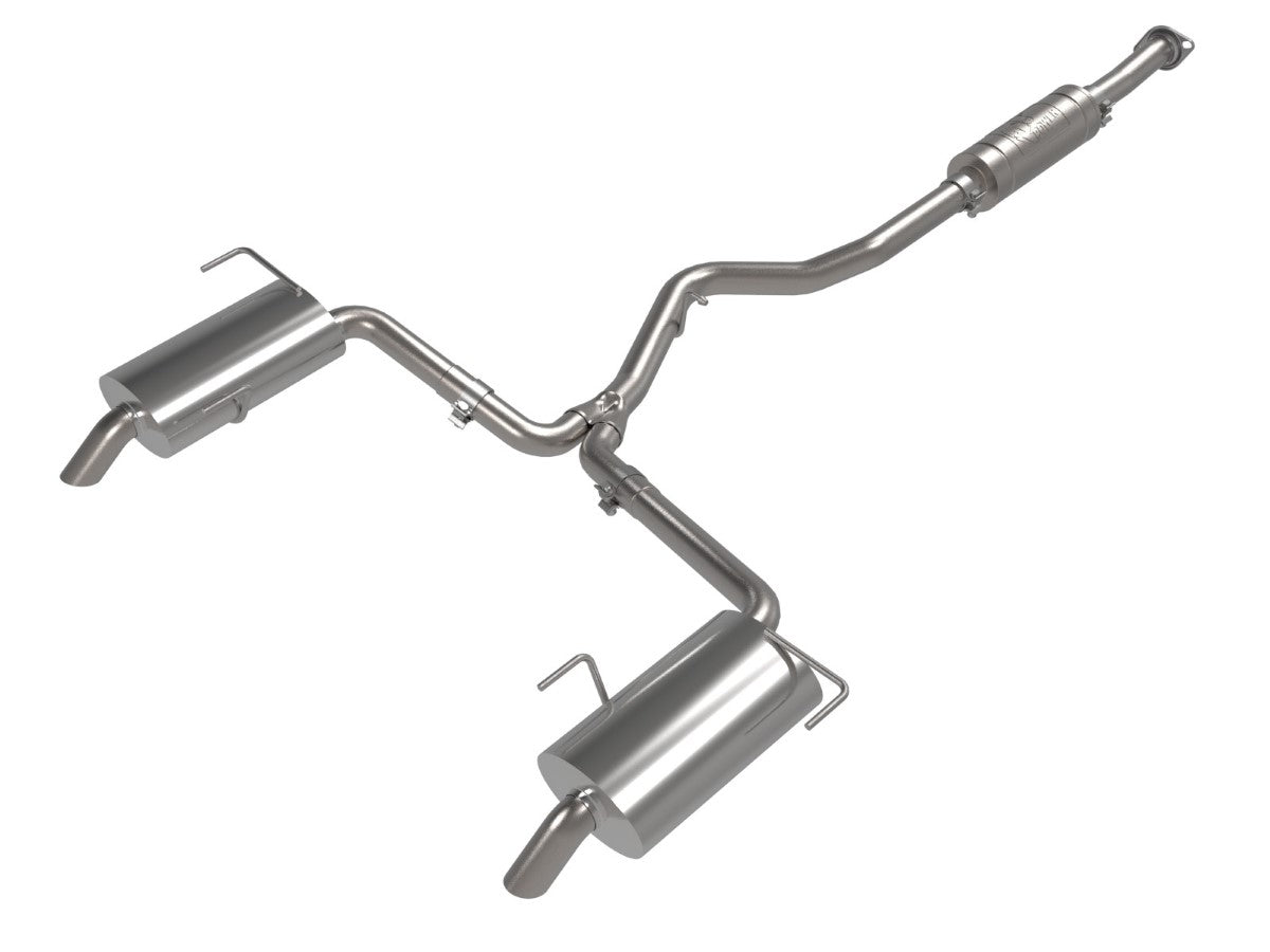 aFe 49-36805 Takeda 2-1/2 IN to 2-1/4 IN 304 Stainless Steel Cat-Back Exhaust System