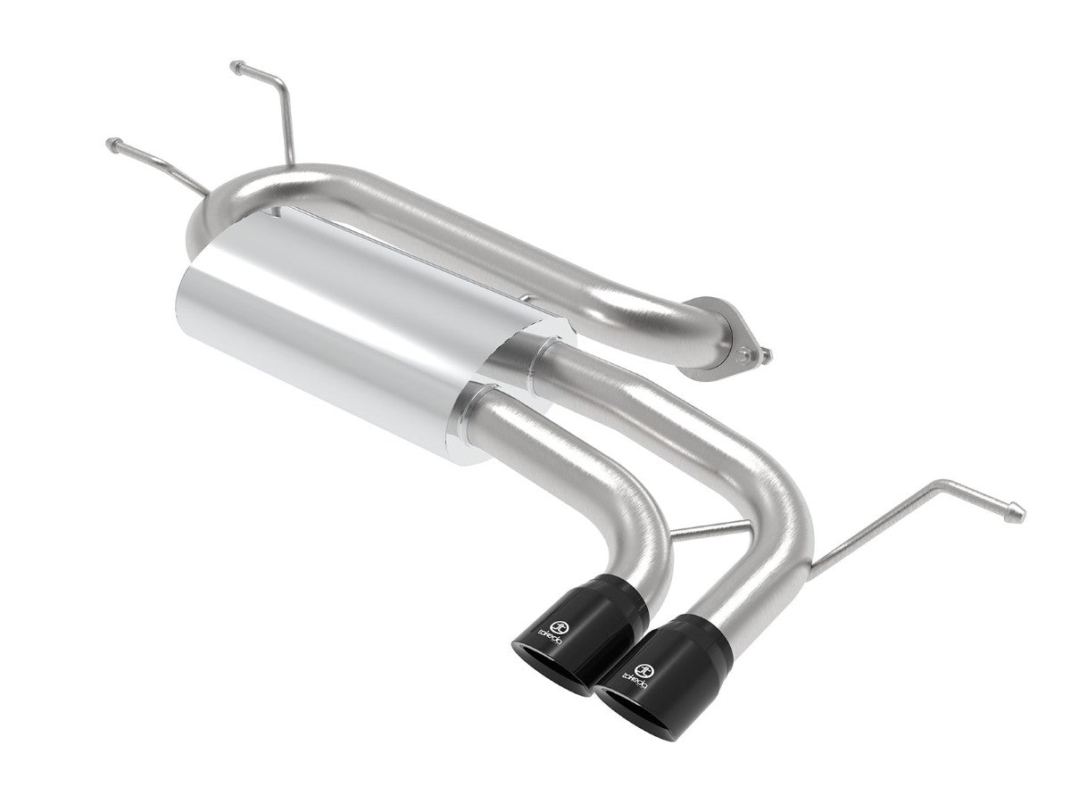 aFe 49-37004-B Takeda 2-1/2 IN to 2-1/4 IN 304 Stainless Steel Axle-Back Exhaust w/ Black Tip