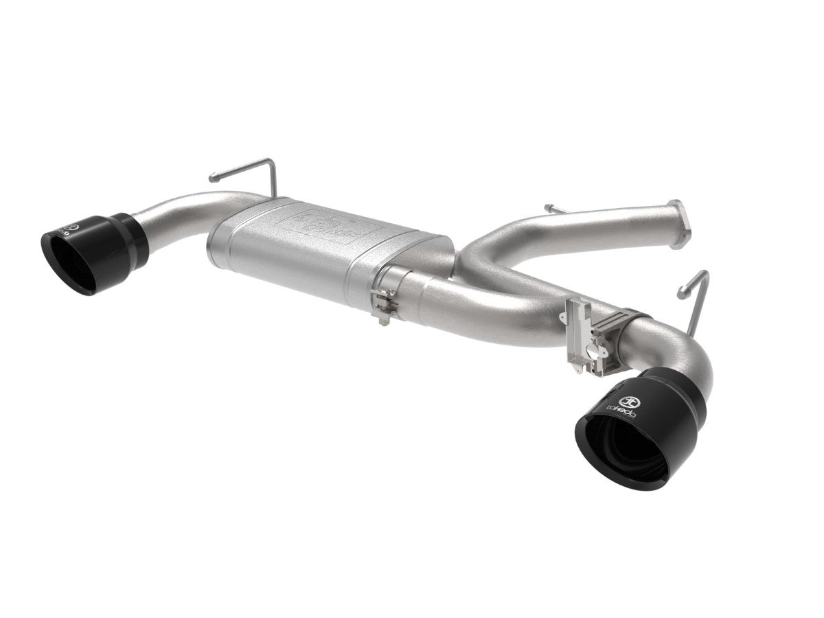 aFe 49-37007-B Takeda 3 IN 304 Stainless Steel Axle-Back Exhaust System w/ Black Tip