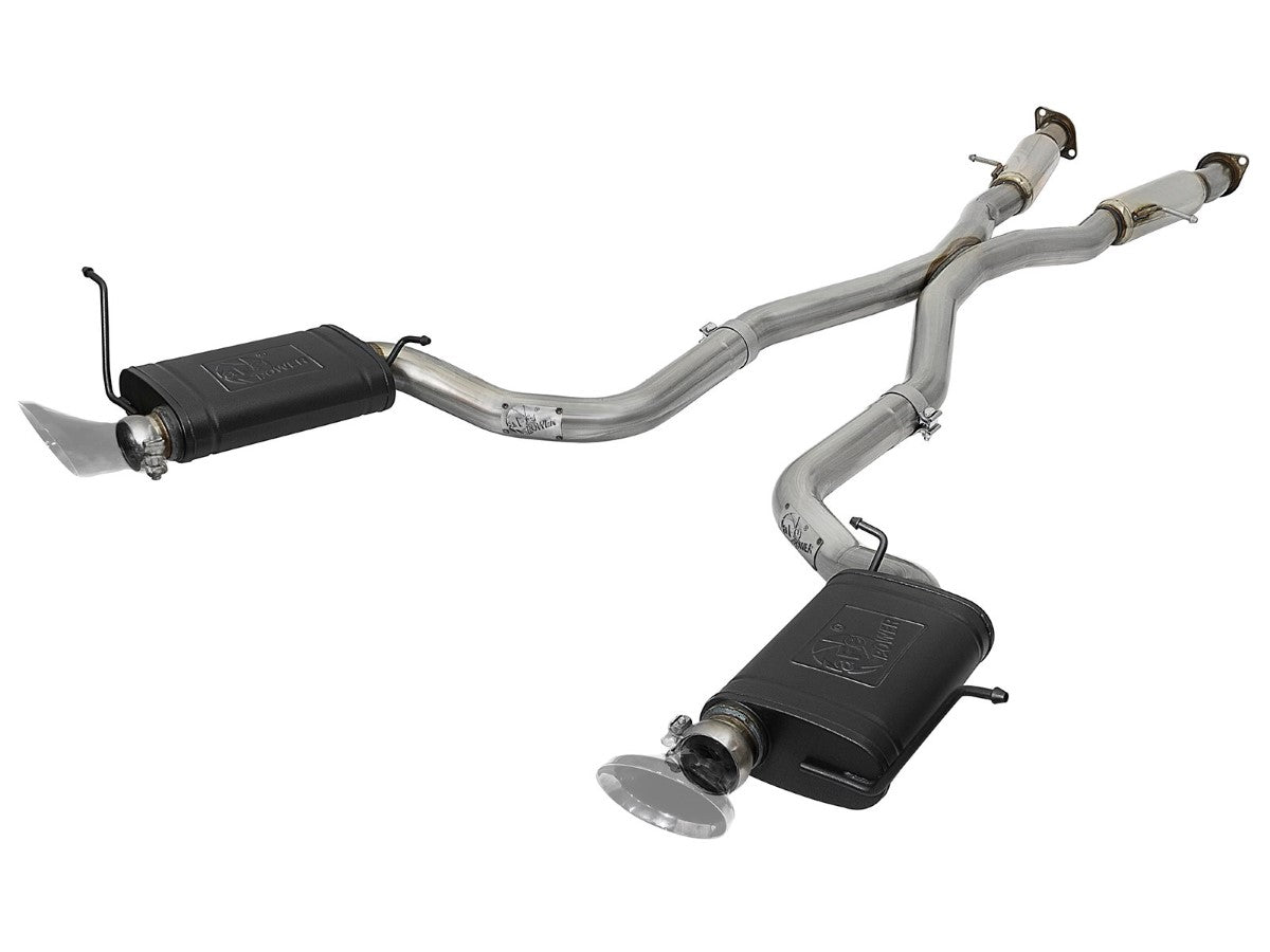 aFe 49-38059 MACH Force-Xp 3 IN 304 Stainless Steel Cat-Back Exhaust System w/ Resonators