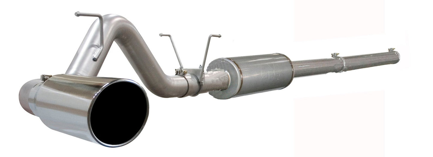 aFe 49-42002 Large Bore-HD 4 IN 409 Stainless Steel Cat-Back Exhaust System w/ Polished Tip