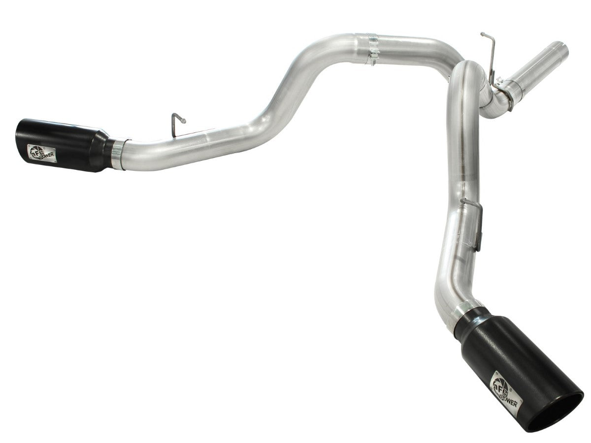 aFe 49-44043-B Large Bore-HD 4 IN 409 Stainless Steel DPF-Back Exhaust System