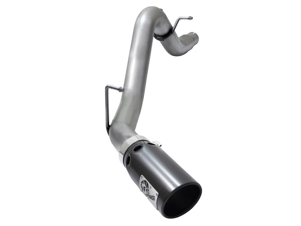 aFe 49-44064-B Large Bore-HD 3-1/2 IN 409 Stainless Steel DPF-Back Exhaust System w/ Black Tip