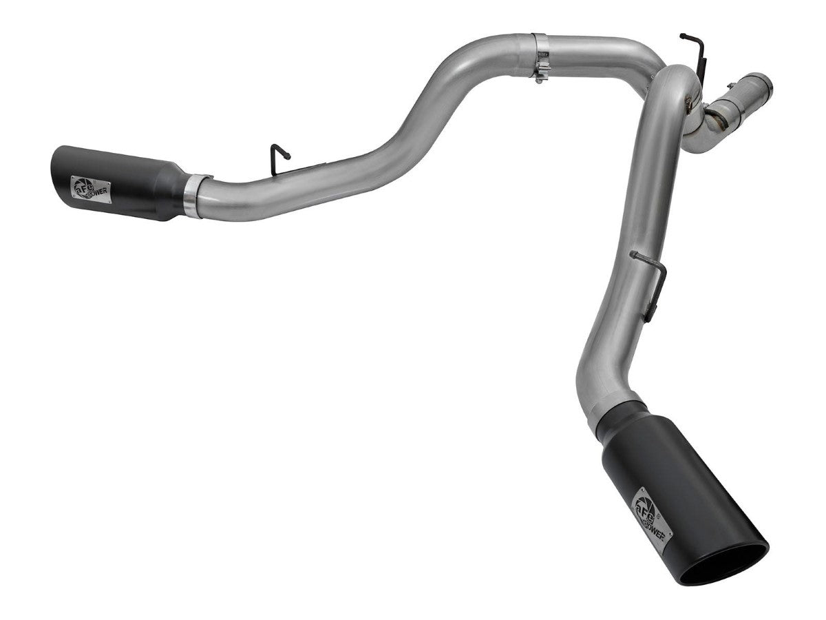 aFe 49-44080-B Large Bore-HD 4 IN 409 Stainless Steel DPF-Back Exhaust System