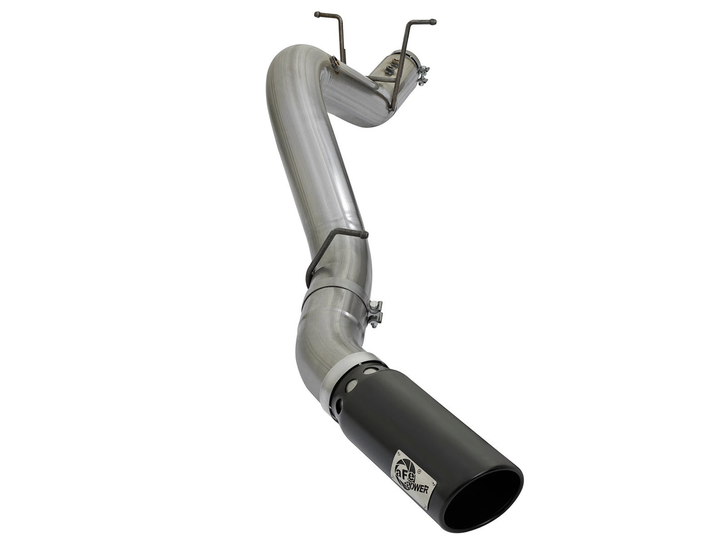 aFe 49-44085-P aFe LARGE BORE HD 5in 409-SS DPF-Back Exhaust w/Polished Tip 2017 GM Duramax V8-6.6L (td) L5P