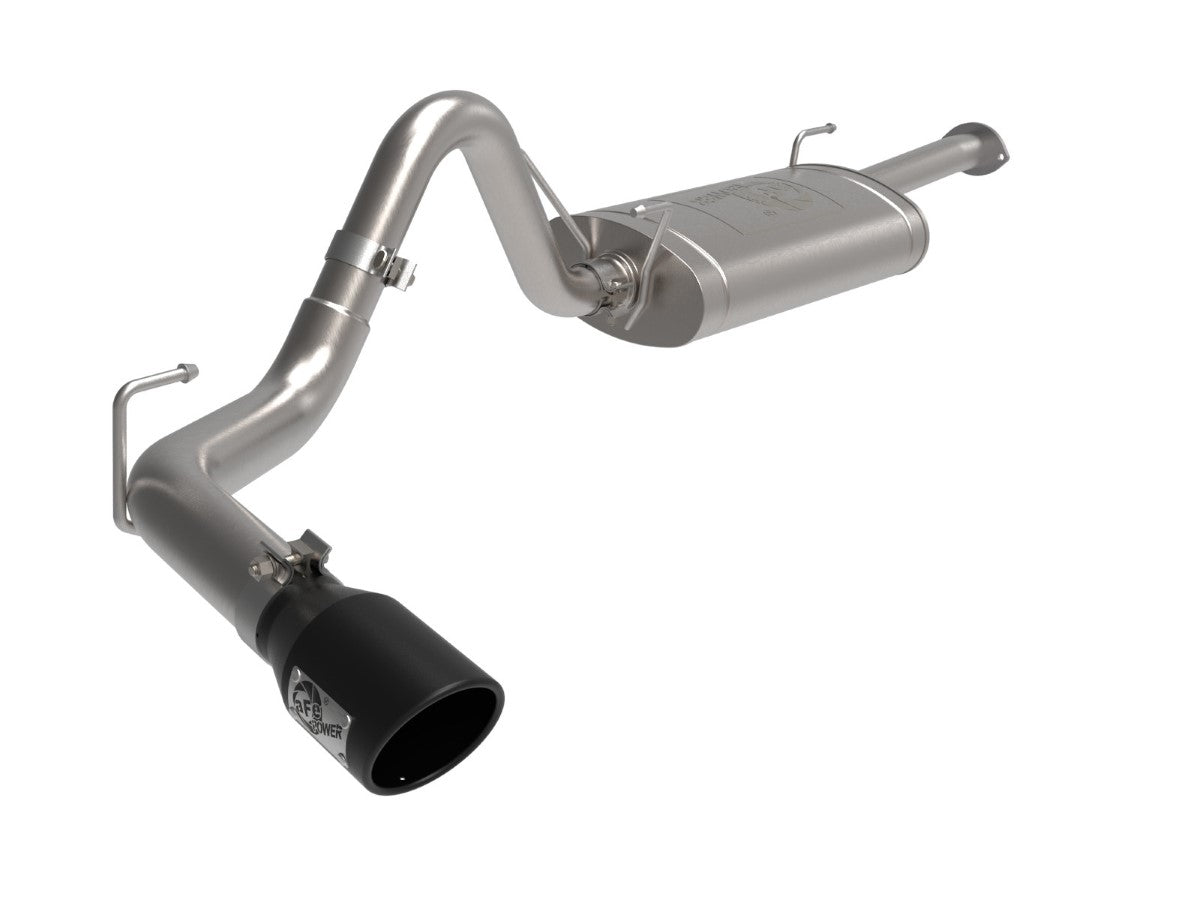 aFe 49-46063-B Apollo GT Series 2-1/2 IN to 3 IN 409 Stainless Steel Cat-Back Exhaust System w/ Black Tip