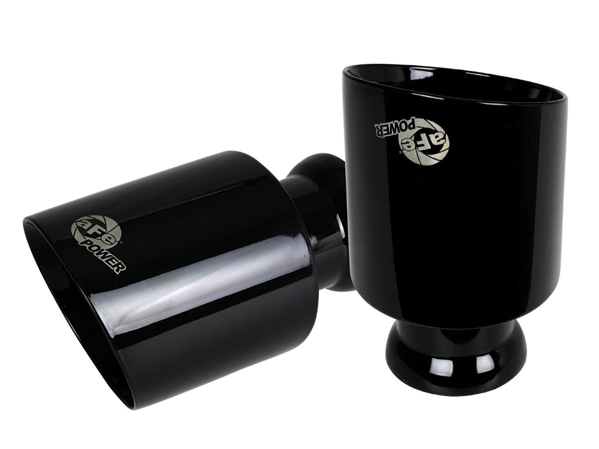 aFe 49C32068-B MACH Force-Xp 4-1/2 IN Black Direct-Fit Exhaust Tip Set