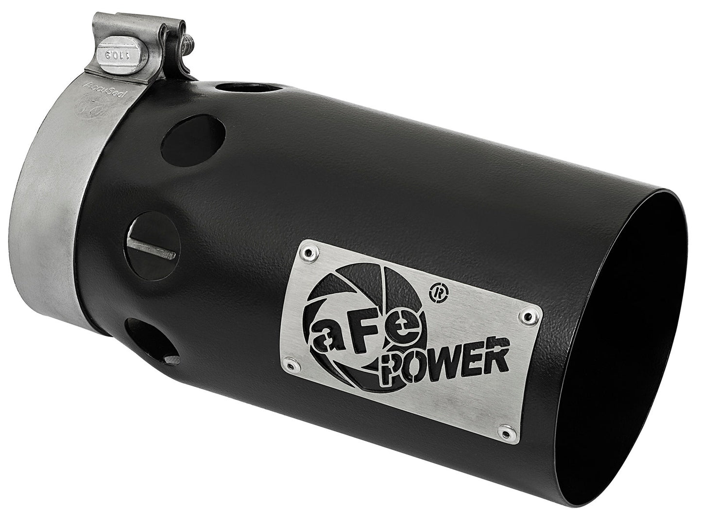 aFe 49T40501-B10 aFe Rebel XD Series Universal Exhaust Tip 4 IN Inlet x 5 IN Outlet x 10 IN L