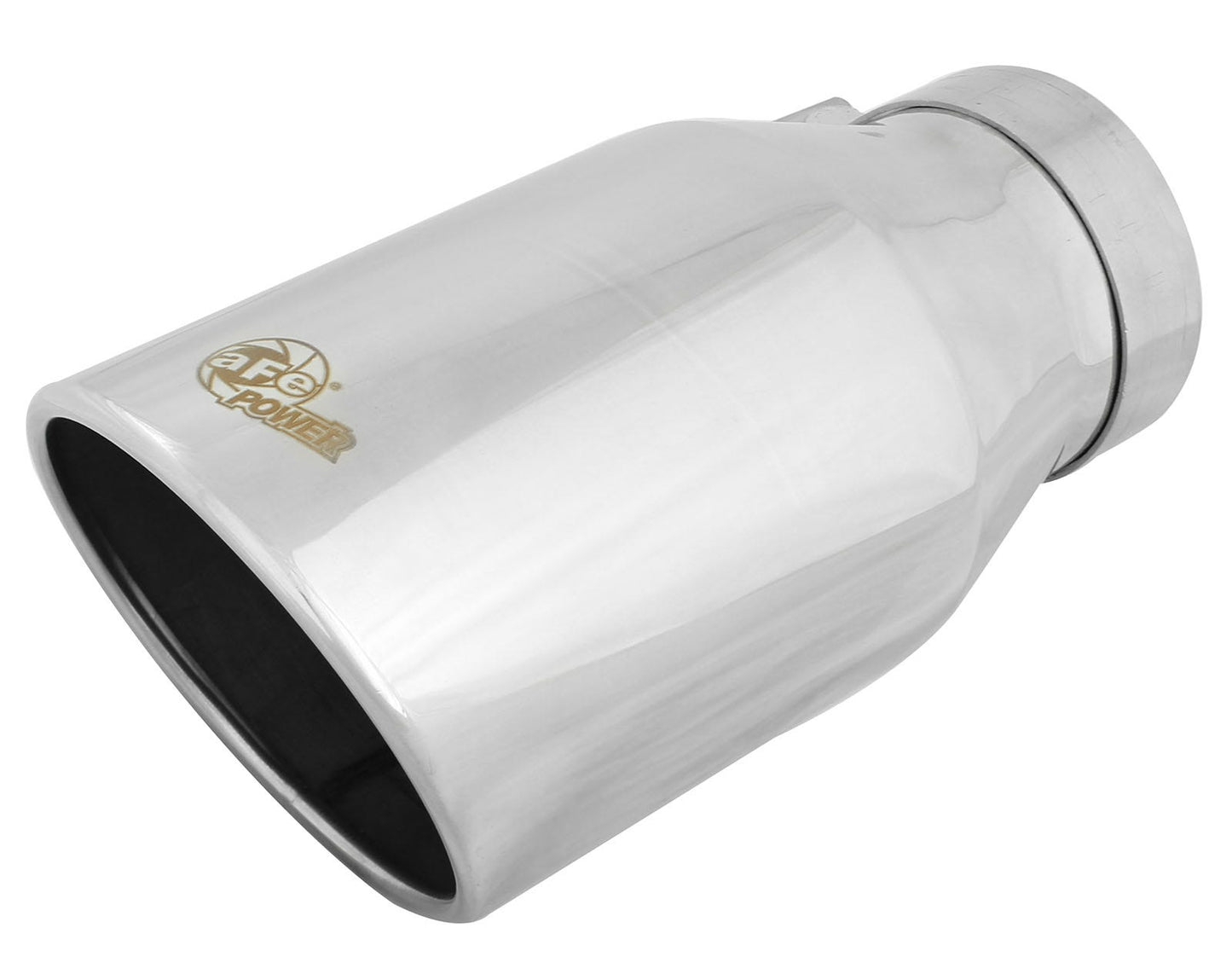 aFe 49T40502-P12 aFe MACH Force-Xp Universal Exhaust Tip 4 IN Inlet x 5 IN Outlet x 12 IN L