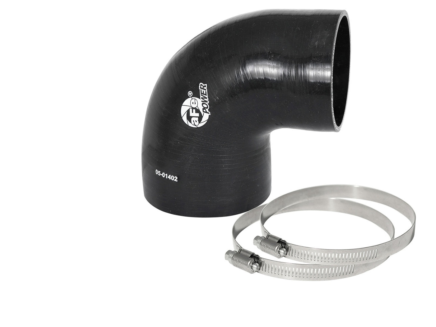 aFe 59-00073 aFe Magnum FORCE Intake Coupling Kit (4 IN ID to 3-3/8 IN ID x 90 Deg.) Elbow Coupler - Black