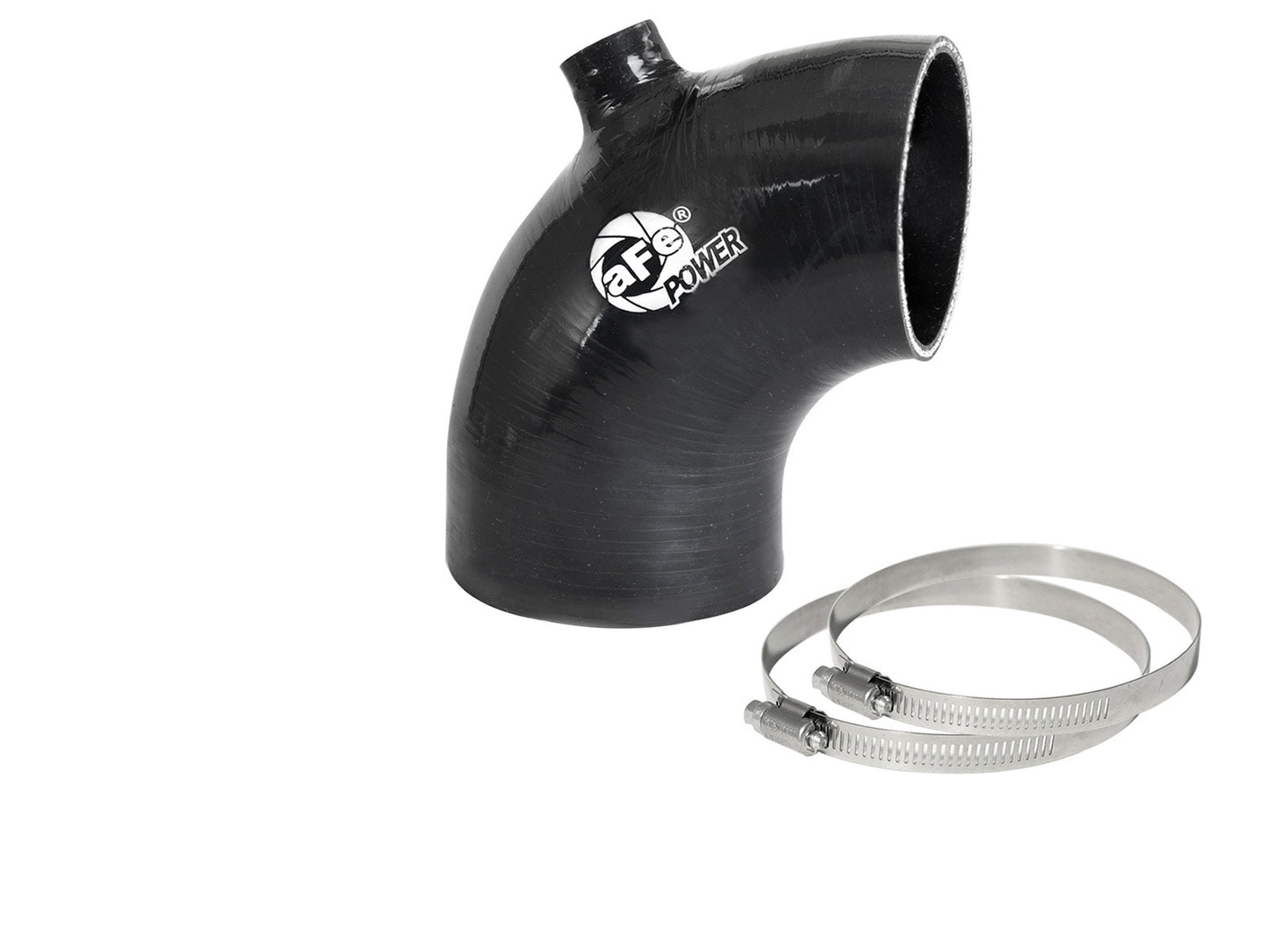 aFe 59-00106 aFe Magnum FORCE Intake Coupling Kit (3-1/8IN ID to 2-3/4IN ID x 90 Deg) Elbow Coupler w/ Port Black