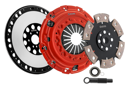 Action Clutch ACR-3335 Stage 6 Clutch Kit (2MD) for BMW 325i 1992-1995 2.5L DOHC (M50) Includes Lightened Flywheel