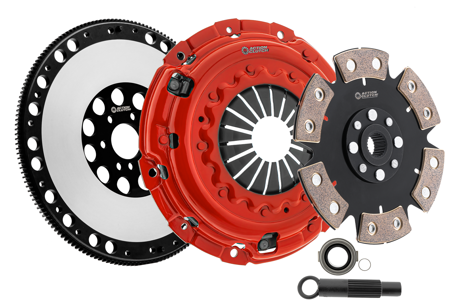 Action Clutch ACR-3462 Stage 6 Clutch Kit (2MD) for BMW 330Ci 2001-2003 3.0L DOHC (M54) 5 Speed Only RWD Includes Lightened Flywheel