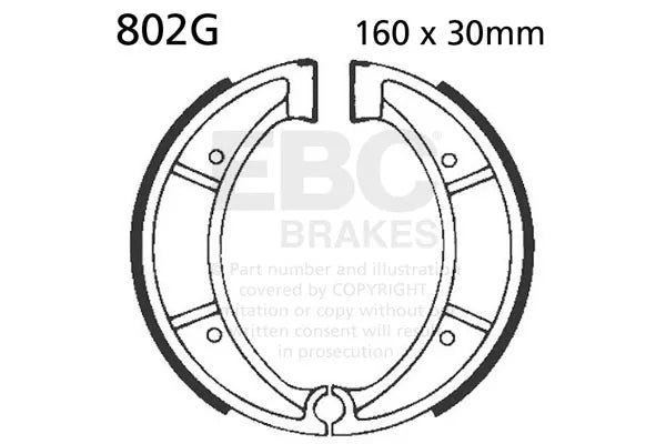 EBC 80-81 Husqvarna WR 125 Front Left Sintered HH/R Brake Pads