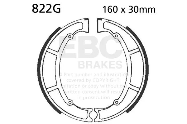 EBC 84-85 Maico/M-Star All Models Rear Left Sintered R/HH Brake Pads