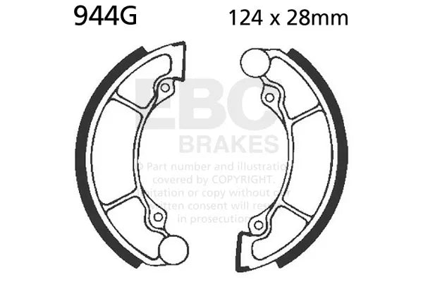 EBC 1985 Cagiva WMX 125 Rimoldi hub Front Left Sintered HH/R Brake Pads