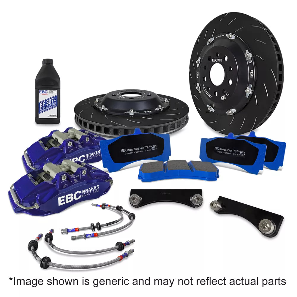 EBC Racing 2019+ BMW M235i (F44) Blue 6 Piston Apollo Calipers 355mm Rotors Front Big Brake Kit