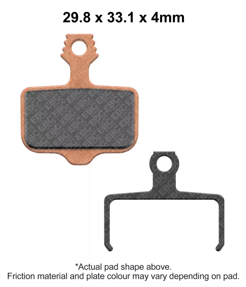 EBC Avid Elixir 5/R/CR Red Grade Resin Bicycle Brake Pads