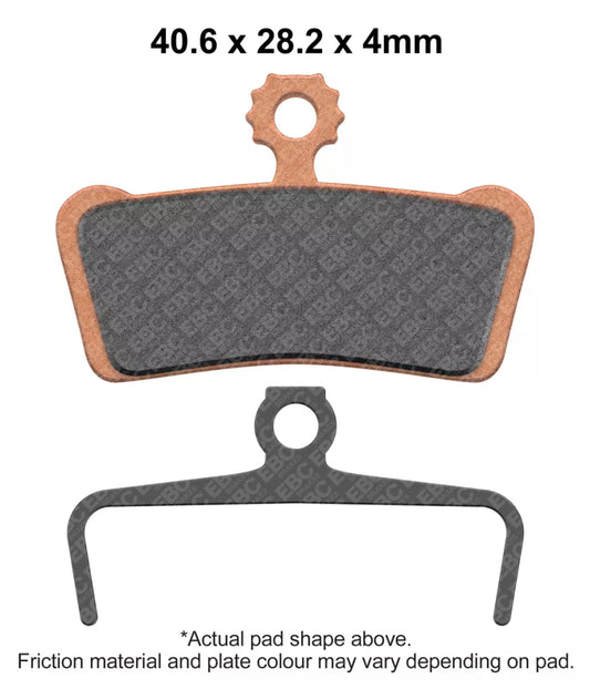EBC Avid X0 Trail Brakes Gold Grade Sintered Bicycle Brake Pads