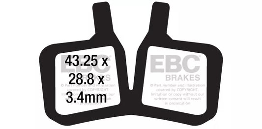 EBC 15-17 Bultaco Brinco Electric Trials Bike C/R/RE/S Front Left FA-SFA-X Brake Pads