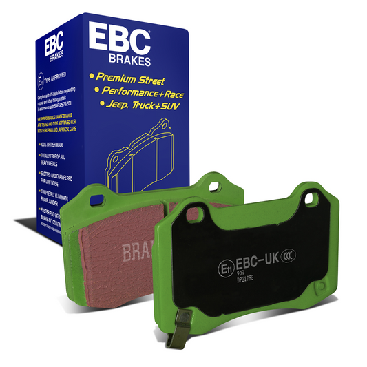 EBC 12-17 Tesla Model S Electric RWD Greenstuff Rear Brake Pads