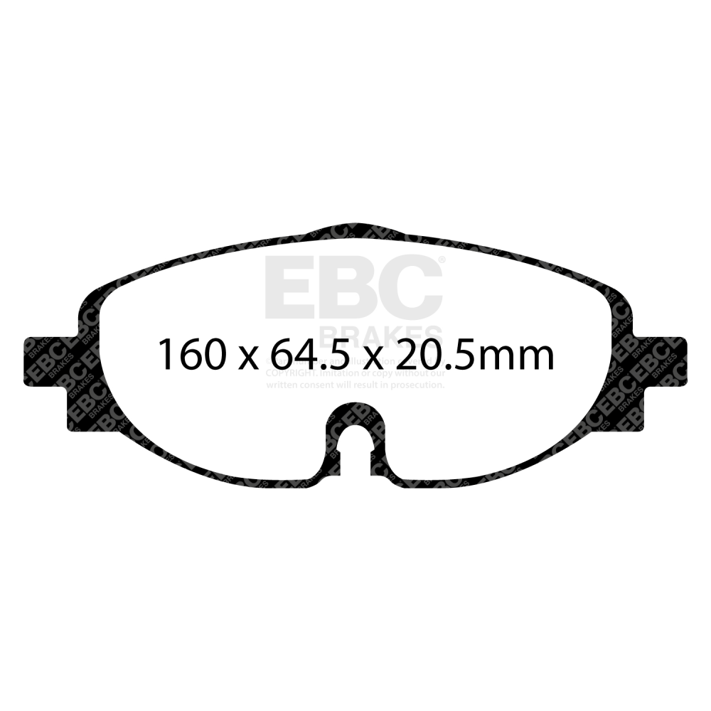 EBC 14+ Audi A3 1.8 Turbo Greenstuff Front Brake Pads