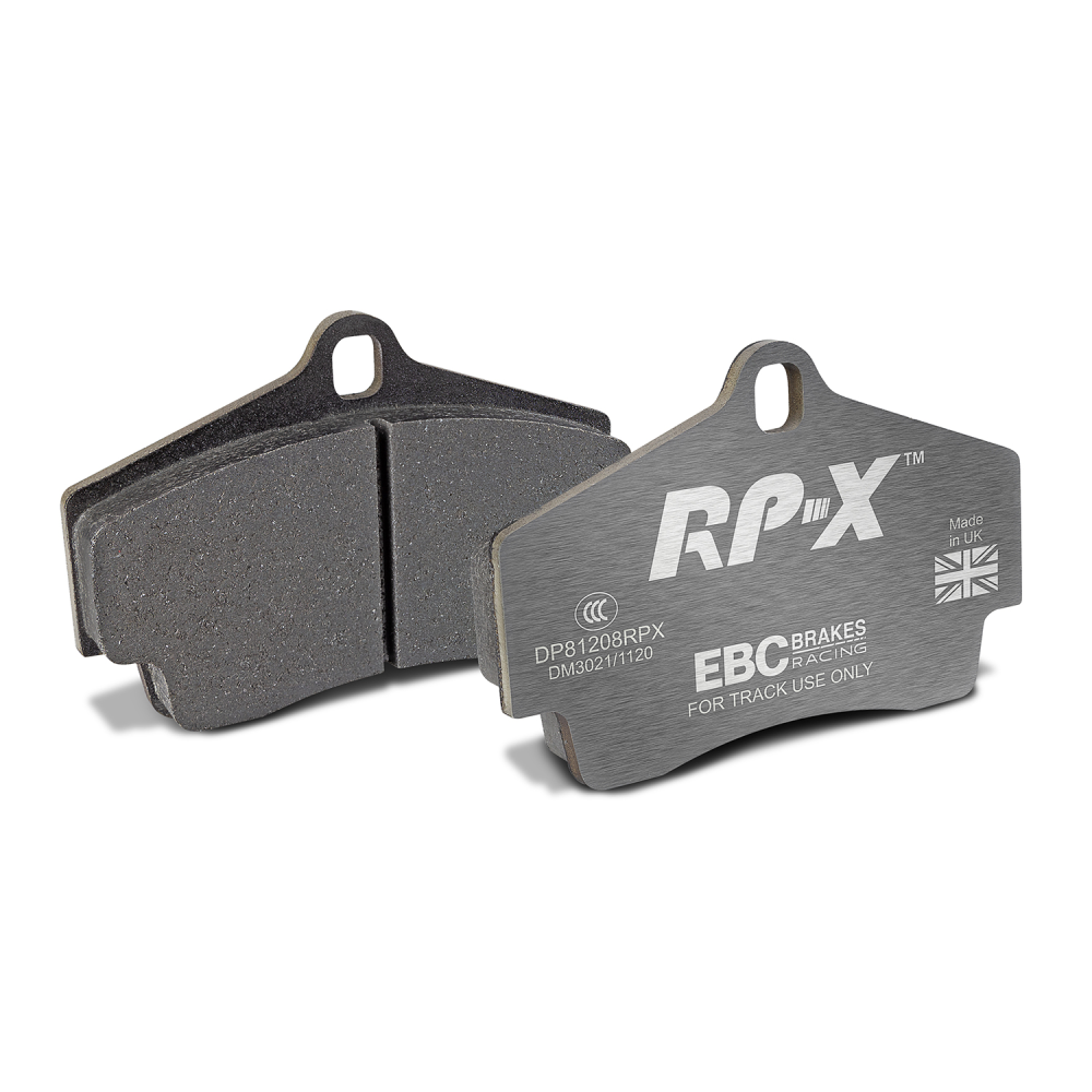 EBC Racing 98-05 Porsche 911 (996) Carrera 2 3.4L (Cast Iron Rotor Only) RP-X Rear Brake Pads