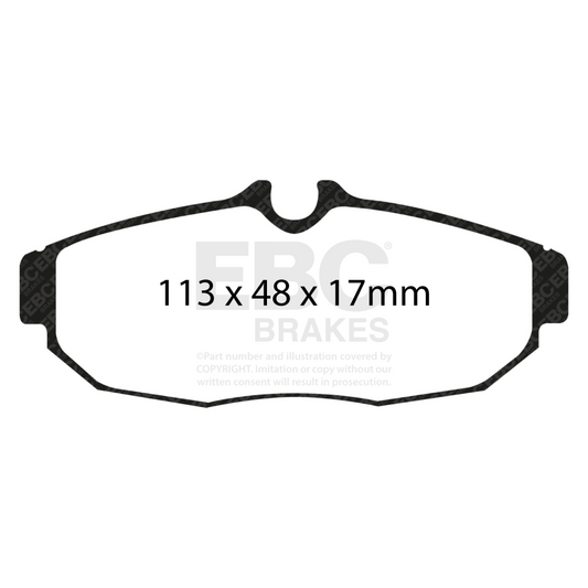 EBC Racing 05-10 Ford Mustang (5th Gen) 4.0L RP-X Rear Brake Pads