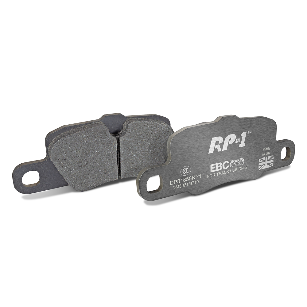EBC Racing 12-15 Porsche 911 (991) Carrera S 3.8L (Cast Iron Rotors Only) RP-1 Race Rear Brake Pads