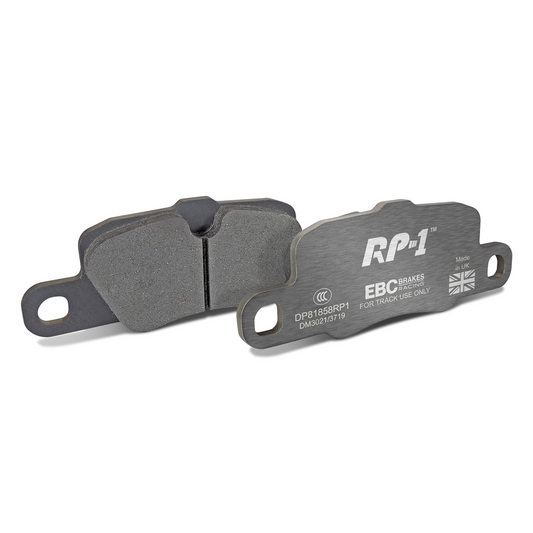 EBC Racing 12-15 Porsche 911 (991) Carrera S 3.8L (Cast Iron Rotors Only) RP-1 Race Rear Brake Pads