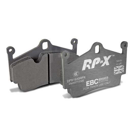 EBC Racing 12-16 Porsche Boxster 2.7L (Cast Iron Rotors Only) RP-X Rear Brake Pads