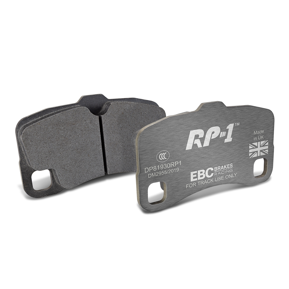 EBC Racing 08-12 Porsche 911 (997) (Cast Iron Disc Only) RP-1 Race Rear Brake Pads