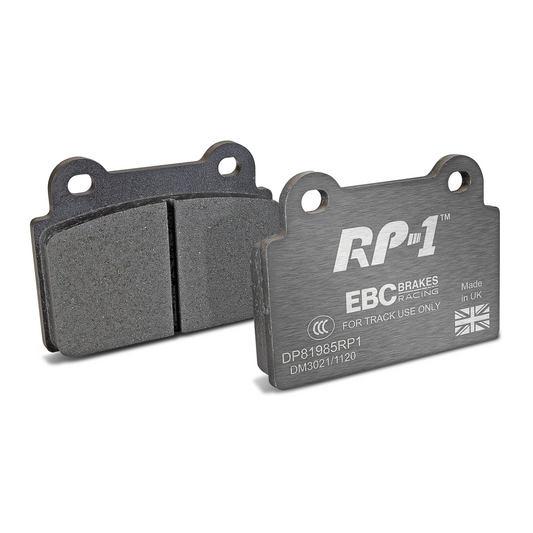 EBC Racing 08-16 Mitsubishi Lancer Evo X RP-1 Race Rear Brake Pads