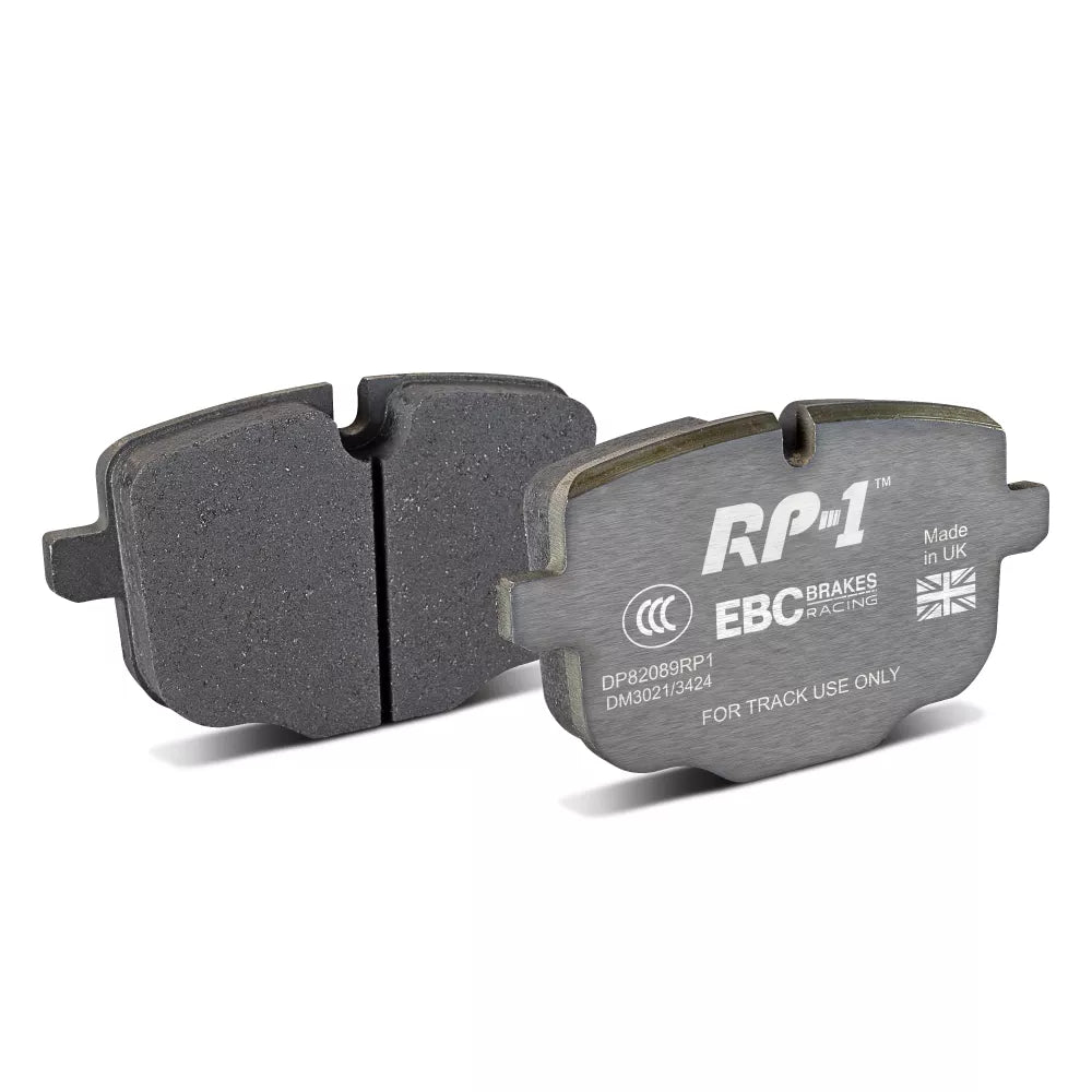 EBC Racing 2021+ BMW M3/M4 / 2023+ BMW M2 (G80/G82/G87) RP-1 Race Rear Brake Pads