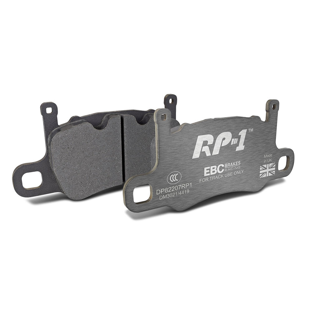 EBC Racing 13-15 Porsche 911 (991) GT3 (Cast Iron Disc Only) RP-1 Race Rear Brake Pads