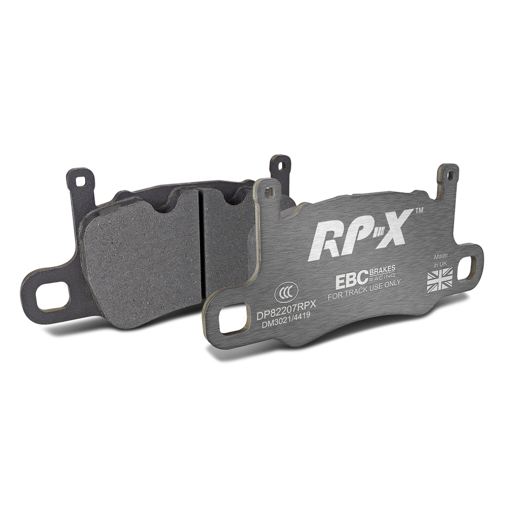 EBC Racing 13-15 Porsche 911 (991) GT3 3.8L (Cast Iron Rotor Only) RP-X Rear Brake Pads