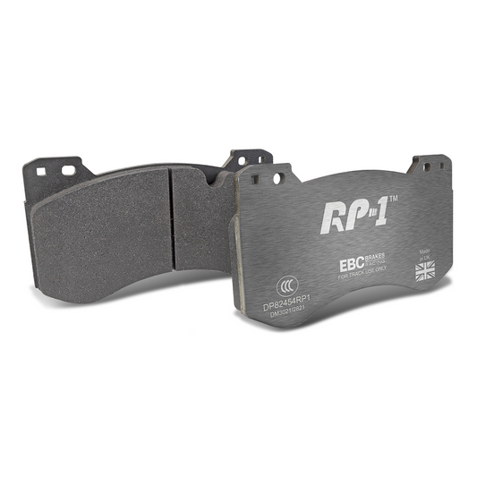 EBC Racing 2021+ BMW M3/M4 / 2023+ BMW M2 (G80/G82/G87) w/Cast Iron Rotor RP-1 Race Front Brake Pads