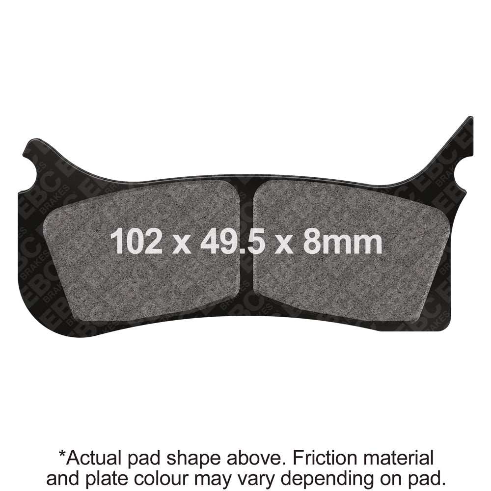 EBC 2004 Husaberg FS Supermotard (w/Beringer/FTE 6 Piston Caliper) Front Left EPFA HH Brake Pads