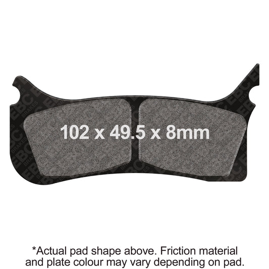 EBC 2004 Husaberg FS Supermotard (w/Beringer/FTE 6 Piston Caliper) Front Left EPFA HH Brake Pads