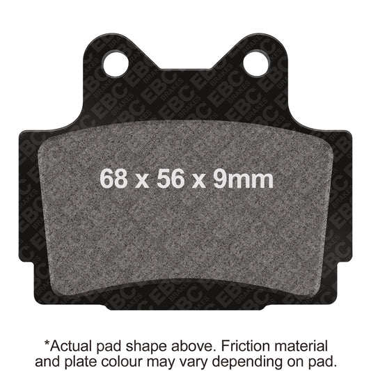 EBC 88-89 Yamaha FZR 400 Rear Left Semi-Sintered Vee Brake Pads